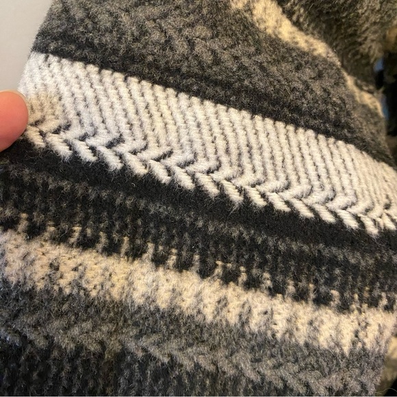 Jack by BB Dakota Belted Cardigan Knit Sweater Women's S Southwest Fleece Black - Picture 6 of 12